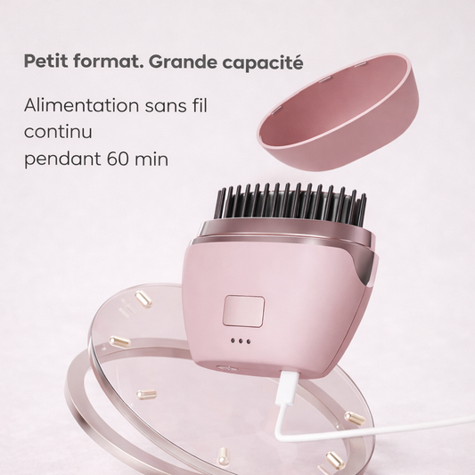 Mini Brosse Lissante Portable sans fil