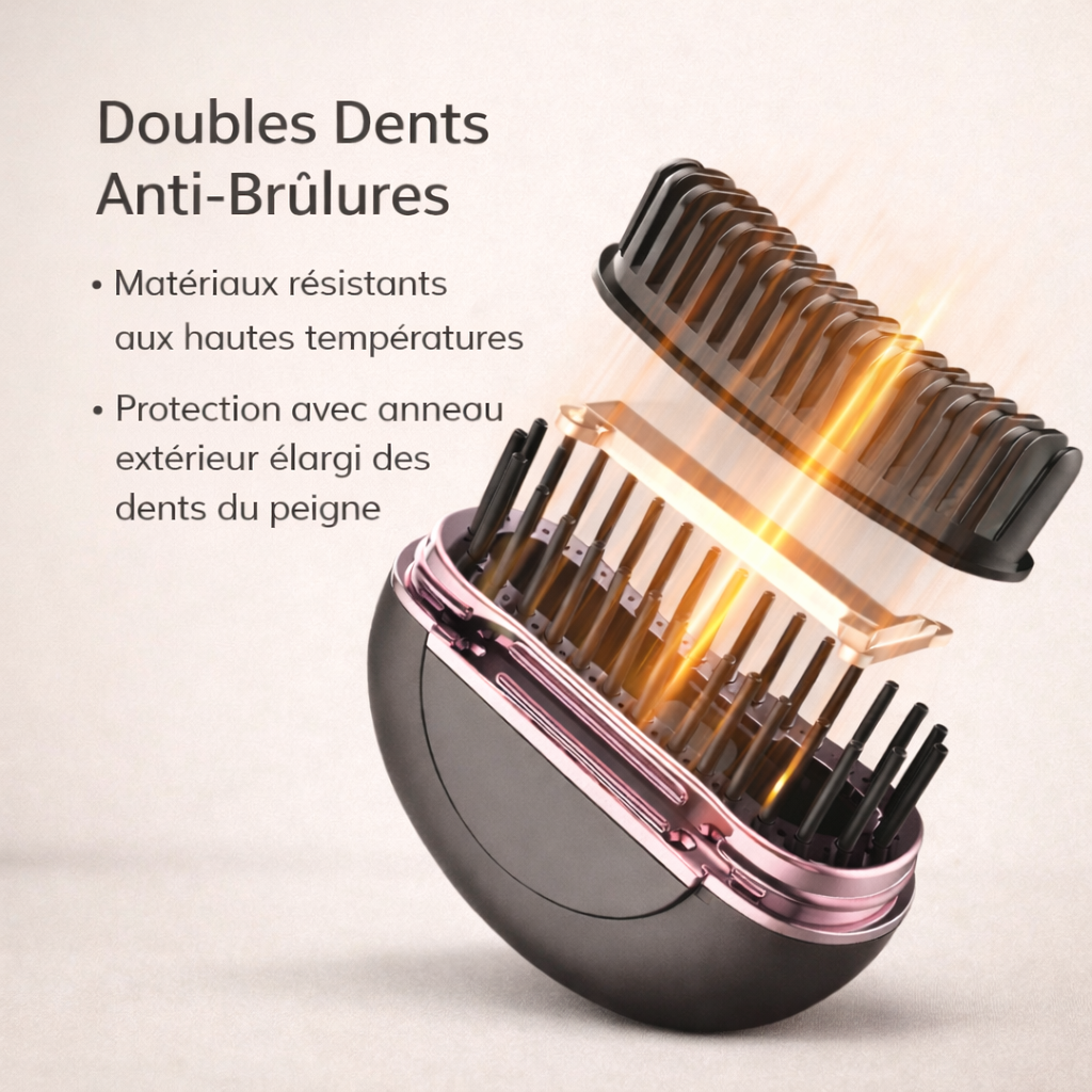 Mini Brosse Lissante Portable sans fil